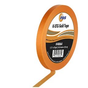 FBS Distribution FBS-48064 K-UTG Gold Tape - 0.5 in. x 55 Yards